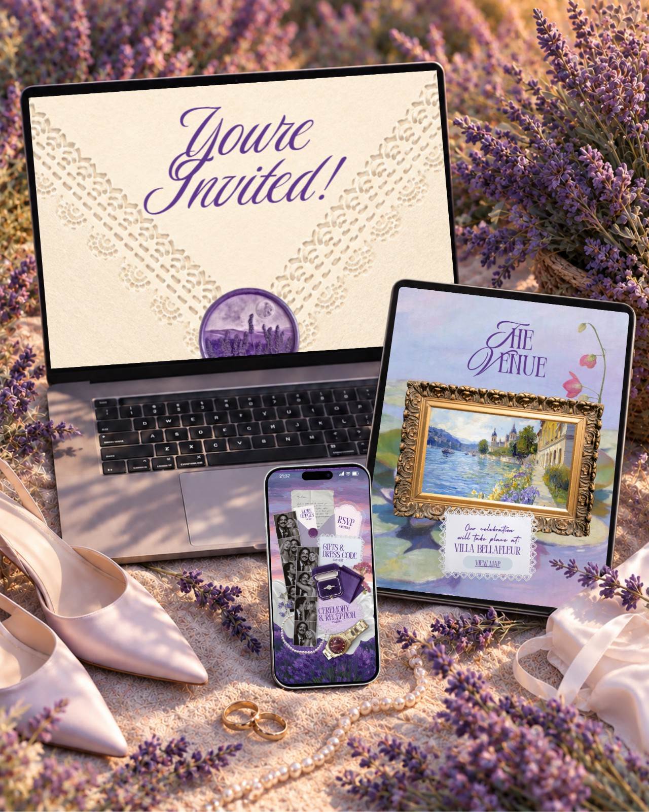 Purple Reverie &mdash; invitation website preview 6