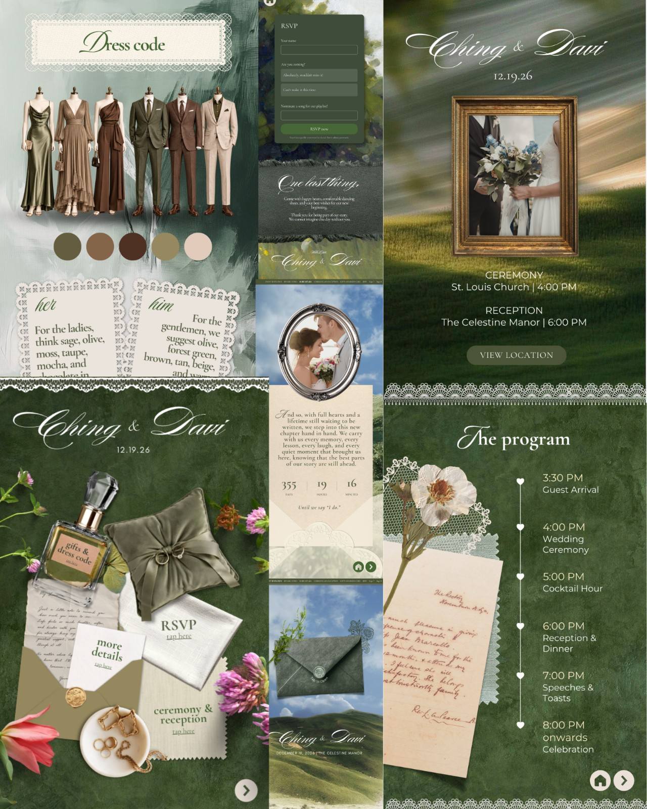 Sage Whisper &mdash; invitation website preview 2