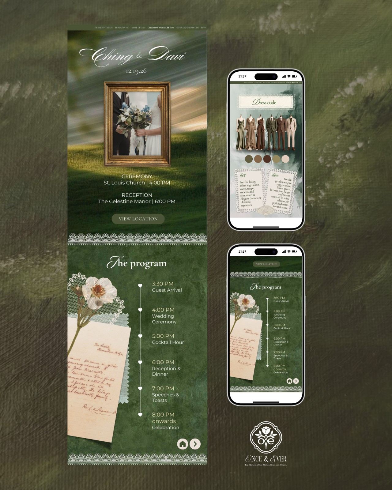 Sage Whisper &mdash; invitation website preview 6