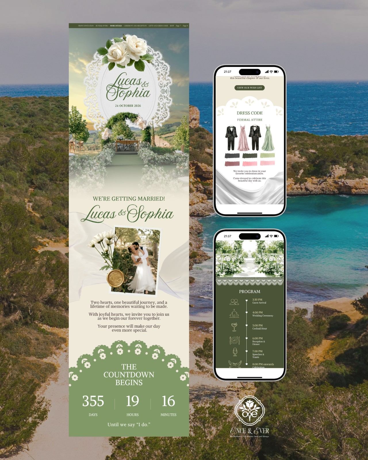 Olive Grove &mdash; invitation website preview 4