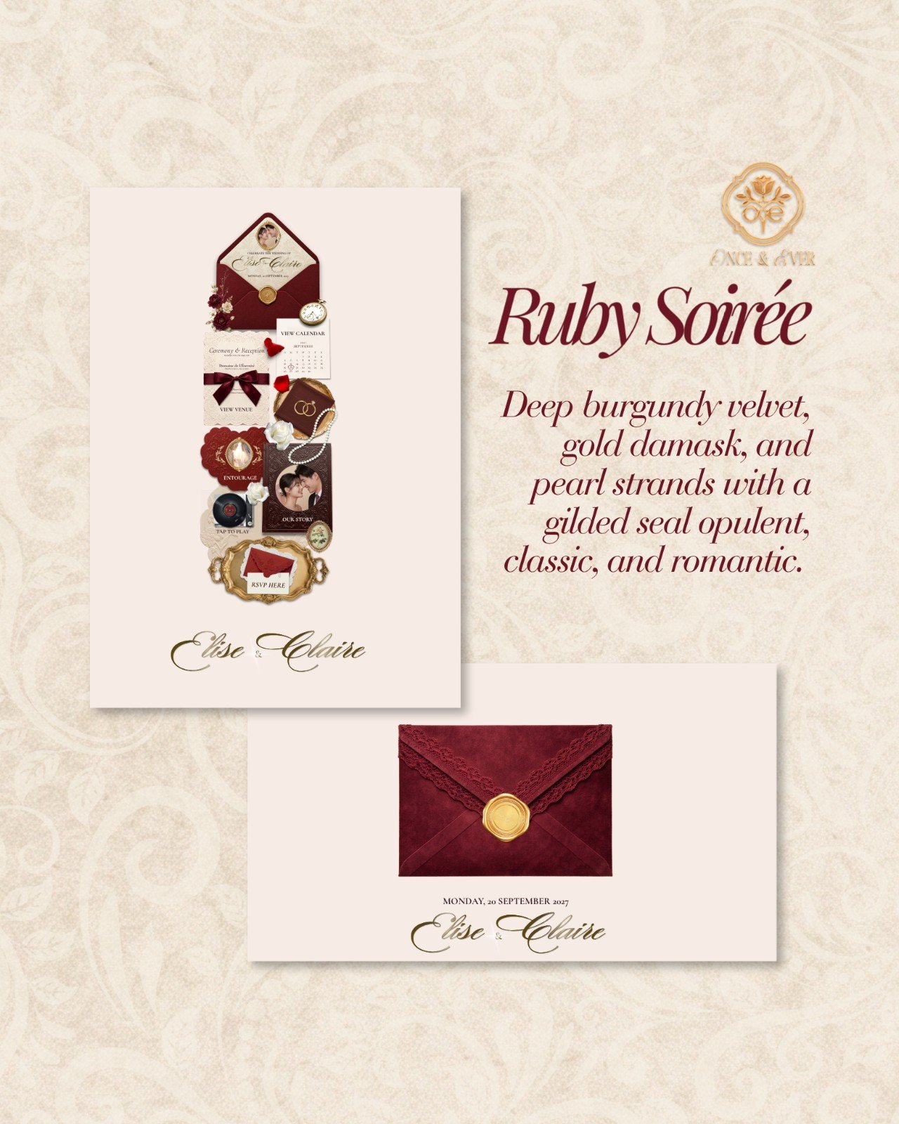 Ruby Soirée &mdash; invitation website preview 2