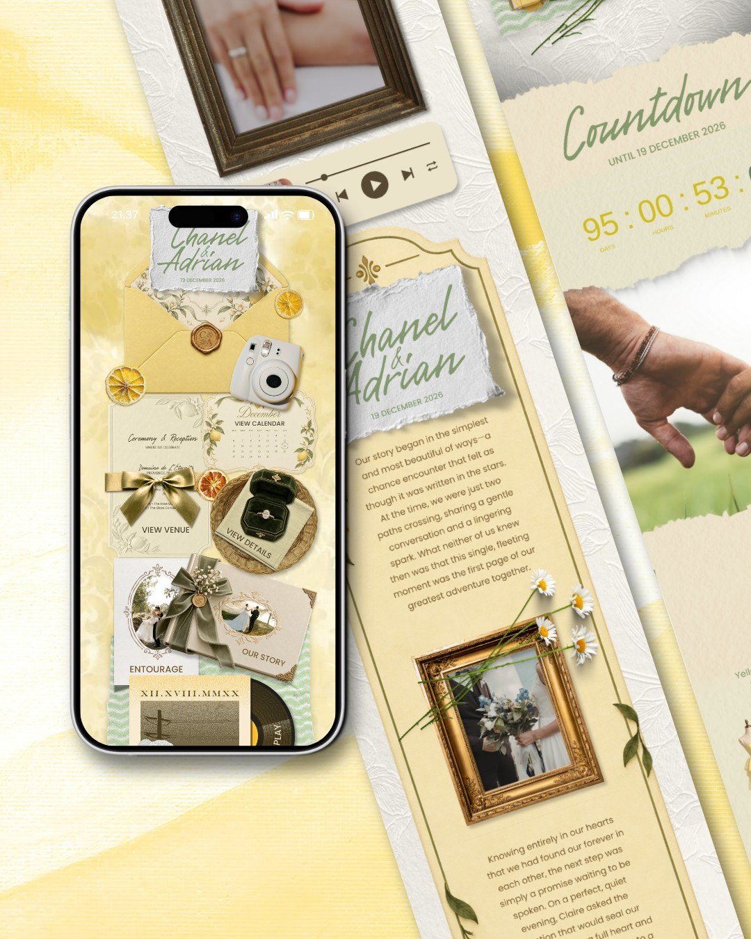Citron Provence &mdash; invitation website preview 5
