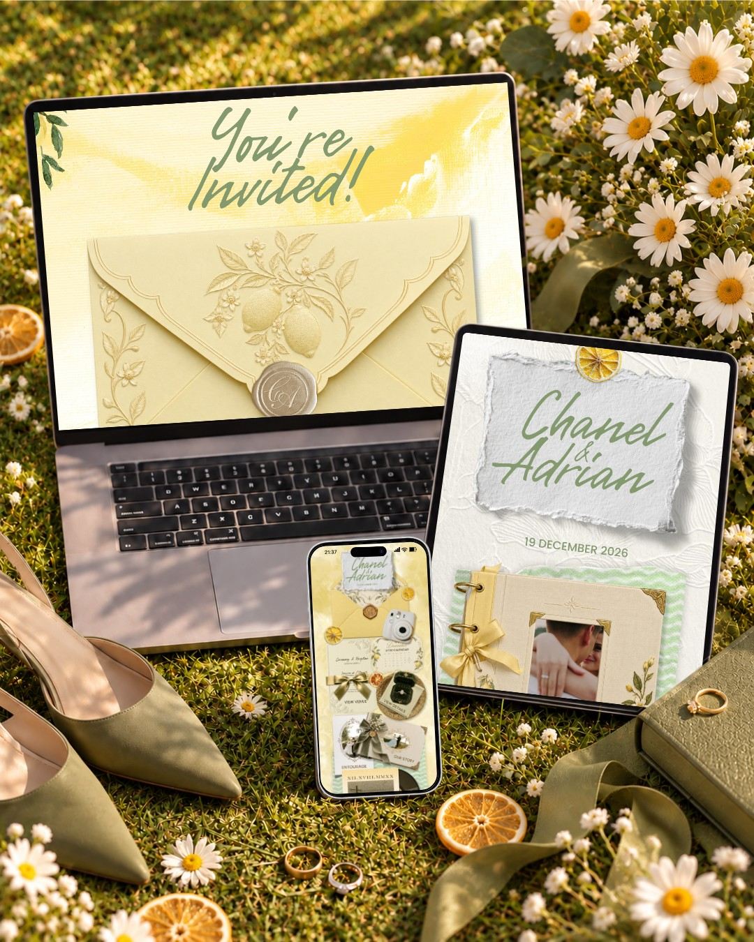 Citron Provence &mdash; invitation website preview 6